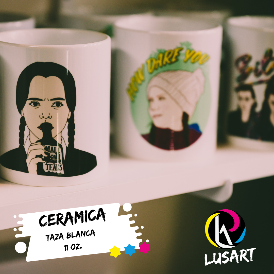 Taza Blanca de 11 Oz