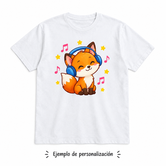 Playera personalizada con zorrito