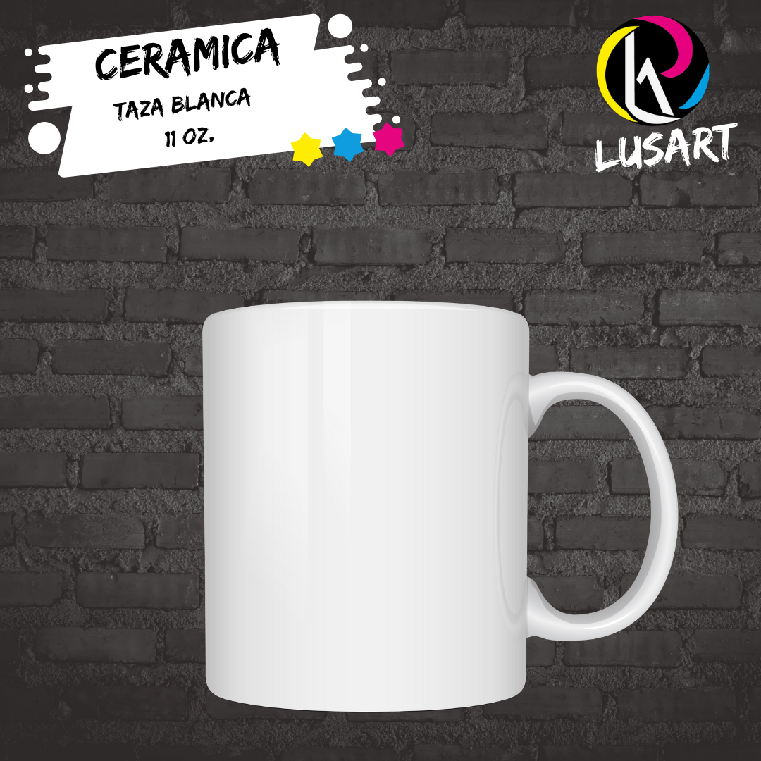 Taza Blanca de 11 Oz