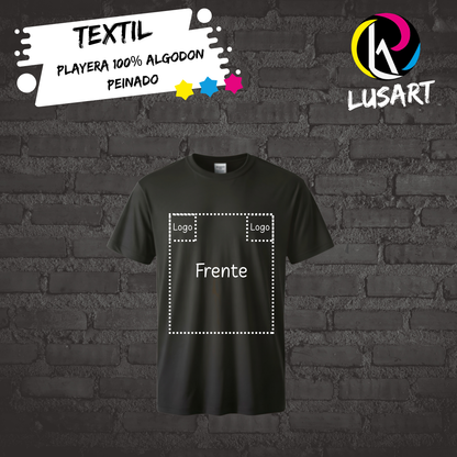Playera 100% Algodón Peinado (Personalizada DTF)
