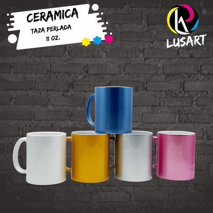 Taza Perlada de 11oZ Personalizada