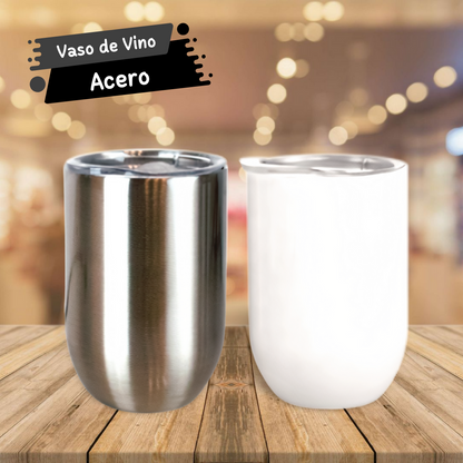 Vaso de Vino 350ml de Acero