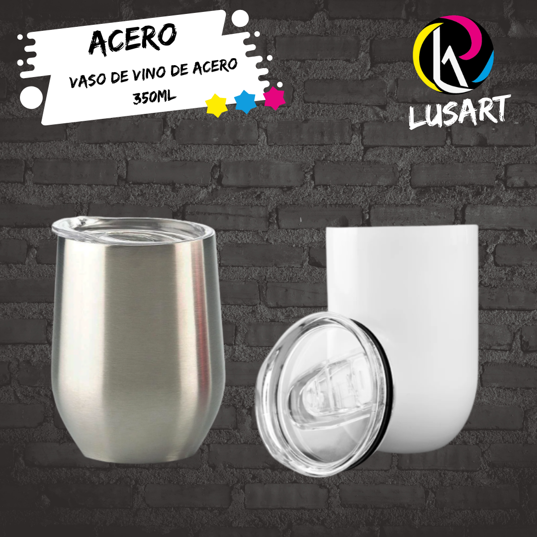 Vaso de Vino 350ml de Acero