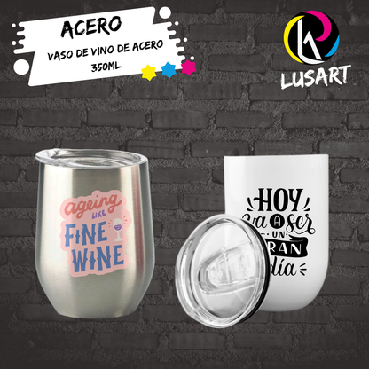 Vaso de Vino 350ml de Acero