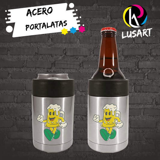 Portalatas de Acero