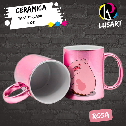 Taza Perlada de 11oZ Personalizada