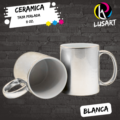 Taza Perlada de 11oZ Personalizada