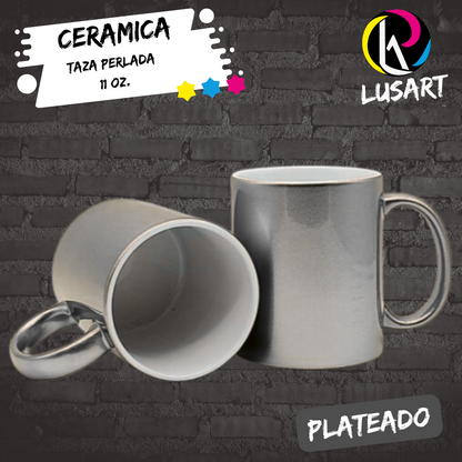Taza Perlada de 11oZ Personalizada