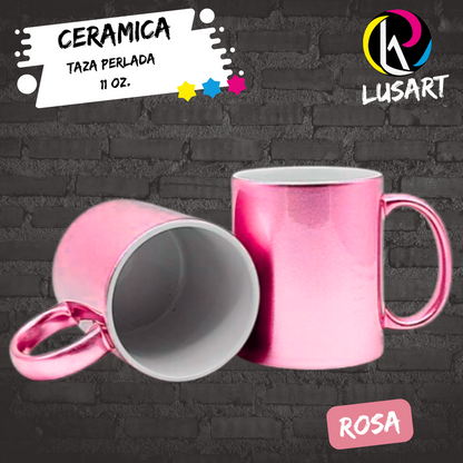 Taza Perlada de 11oZ Personalizada